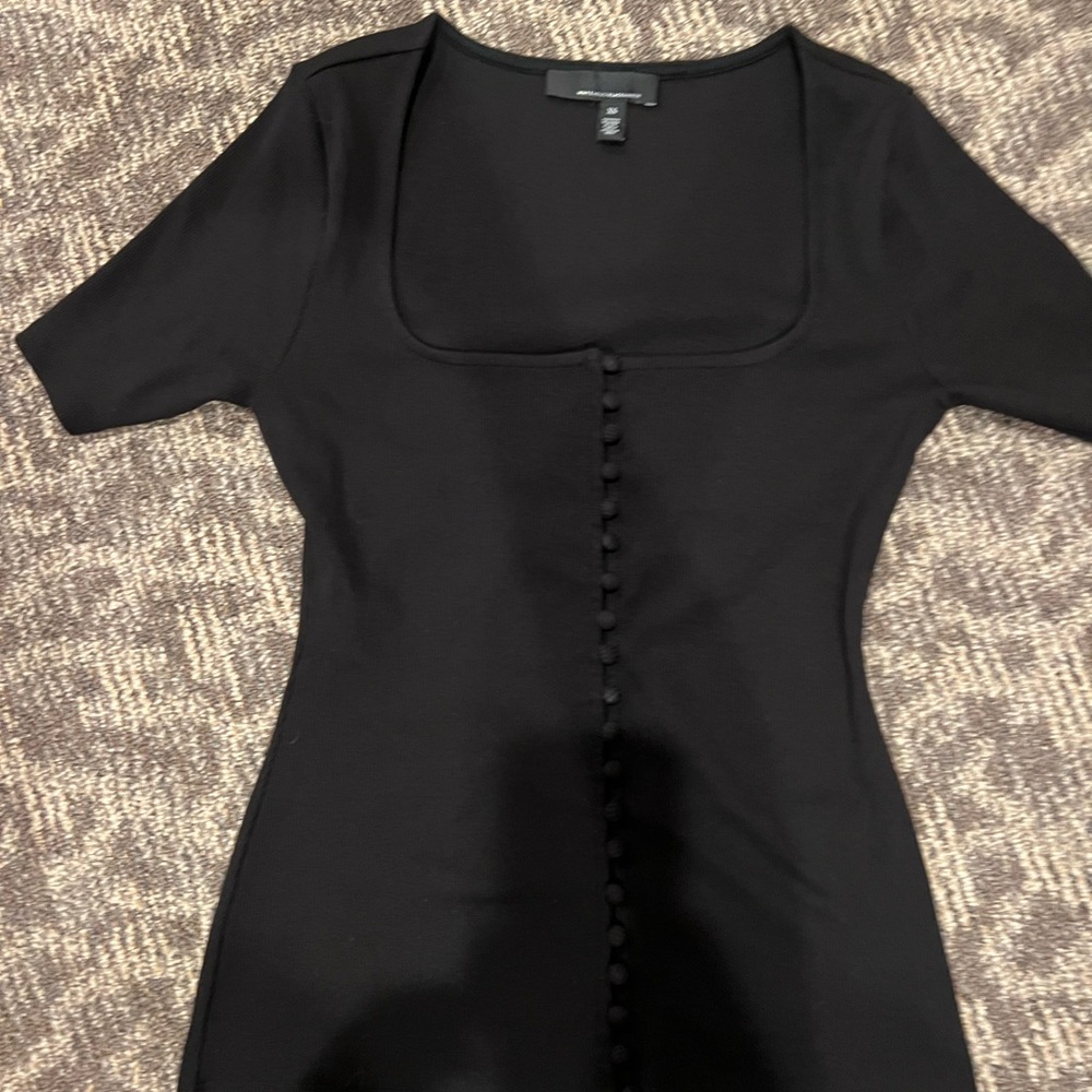 WHBM- XS - Black Short Sleeve Shirt